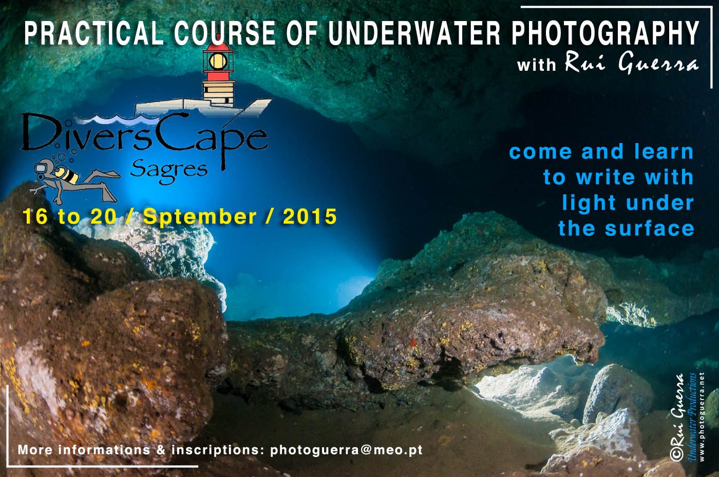 poster course underwater hotography sagres